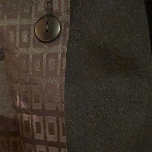 BLACK WOOL COAT w/ Removable Button in Wool Liner!!! Winter Coat! Four Season! - Picture 8 of 16